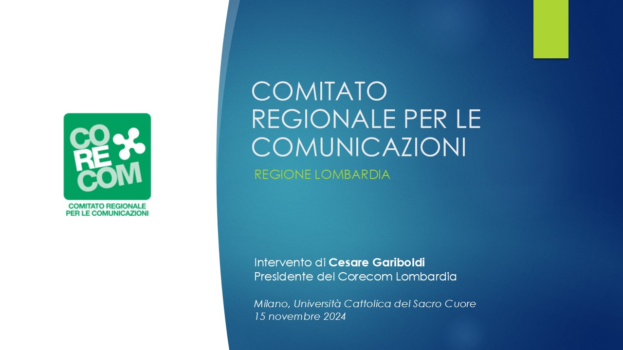 PRESENTAZIONE IN CATTOLICA 15 NOVEMBRE